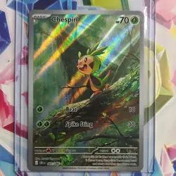 The Pokemon Company Chespin 087/086 SV01 Illustration Rare Holo EN - Image 1