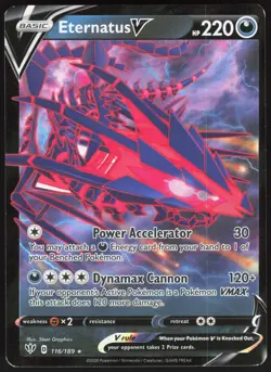 Eternatus V 116/189 Holo Darkness Ablaze V Rare Graphics Near Mint - Image 2