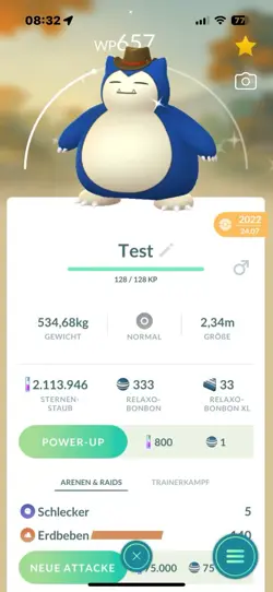 ✨Pokemon Go Shiny Relaxo Cowboy Hut / Cowboy Hat ✨ - Image 1