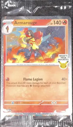 New Rare Armarouge Pokemon Best Buy Promo Card 2026 Pre-release Pitch Black - Image 1