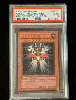 2004 Yu-Gi-Oh PERFECT MACHINE KING Rise of Destiny 1st ED. PSA 9 MINT - Image 1