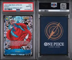 One Piece 2024 Shanks OP09-004 Manga e Buggy OP09-051 Manga PSA 10 Inglese - Image 5