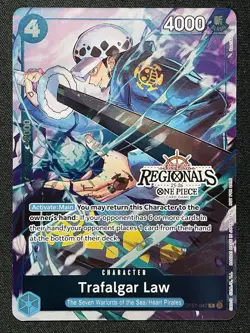 CARD ONE PIECE TCG - Trafalgar Law OP07-047 Alternate Art NEAR MINT English - Image 1
