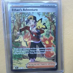 Pokemon Ethan's Adventure 236/182 SV09 Ultra Rare Full Art Holo English - Image 1