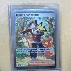 Pokemon Ethan's Adventure 236/182 SV09 Ultra Rare Full Art Holo English - Image 2