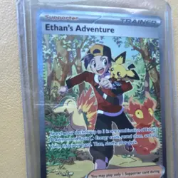 Pokemon Ethan's Adventure 236/182 SV09 Ultra Rare Full Art Holo English - Image 3