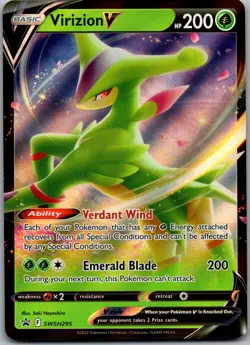 Virizion V Holo Promo SWSH: Sword & Shield Promo Cards SWSH295 NM - Image 1