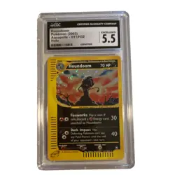 CGC 5.5 Houndoom H11/H32 Aquapolis Holo Rare Pokemon TCG Pokemon Card - Image 1