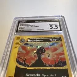 CGC 5.5 Houndoom H11/H32 Aquapolis Holo Rare Pokemon TCG Pokemon Card - Image 3