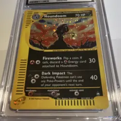 CGC 5.5 Houndoom H11/H32 Aquapolis Holo Rare Pokemon TCG Pokemon Card - Image 4