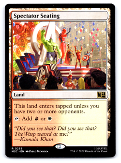 Spectator Seating Land- Marvel Super Heroes - MTG - Image 1