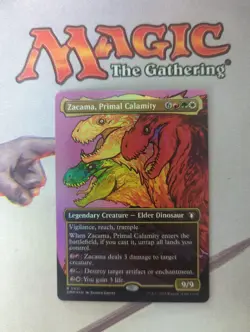 MTG Zacama, Primal Calamity (Borderless) FOIL Commander Masters Near Mint Nn - Image 1