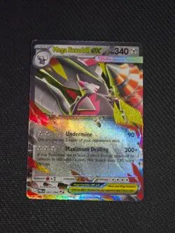 Mega Excadrill ex 065/084 Double Rare Pitch Black Pokemon Holo Near Mint - Image 1