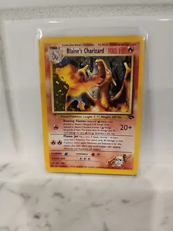 Pokemon Blaine's Charizard Holo Rare Card #2/132 Gym Challenge Set - Image 1