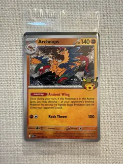 Pokemon Fossil Museum Archeops Promo 051/086 CHIPPED CORNER sealed LP - Image 1