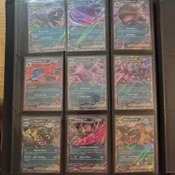 Pokemon 9-Card ex Double Rare Holo Lot Arbok/Crobat/Nidoking Dark Theme - Image 1