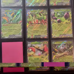 Pokemon TCG English Holo ex 8-Card Lot Iron Leaves Yanmega Grass Theme - Image 3
