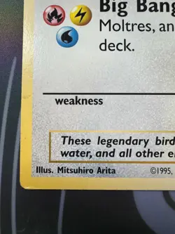 Pokemon TCG Jumbo Oversized Articuno, Moltres and Zapdos 1999-2000 WOTC Promo - Image 2