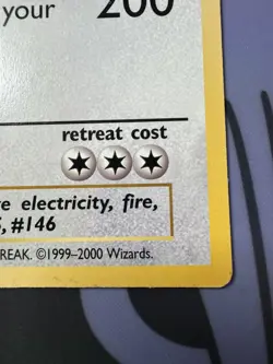 Pokemon TCG Jumbo Oversized Articuno, Moltres and Zapdos 1999-2000 WOTC Promo - Image 3