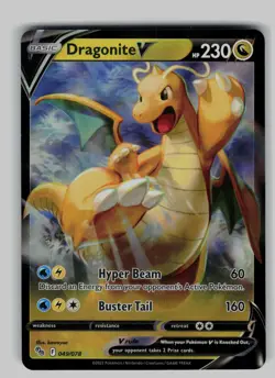 Dragonite V 049/078 Holo V Rare Pokemon GO Pokemon Near Mint - Image 1