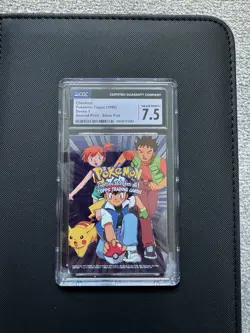 Pokemon TOPPS The First Movie CHECKLIST Holo - NM CGC 7.5 - Image 1