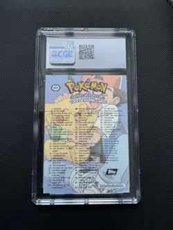 Pokemon TOPPS The First Movie CHECKLIST Holo - NM CGC 7.5 - Image 3