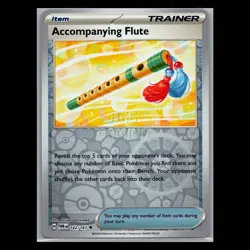 Pokemon Card - Accompanying Flute 142/167 - Twilight Masquerade - Reverse Holo - Image 1