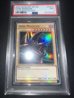 Dark Magician 1st YGLD-ENB02 PSA 9 Mint Battle City Yugioh - Image 1