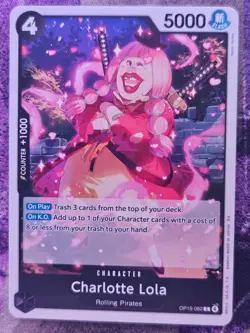 Charlotte Lola OP15-082 Common Adventure on Kami's Island One Piece Near Mint - Image 1
