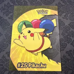 Pikachu PC1 - Topps Pokemon Series 2 - Pokemon Card - Clear Plastic - Image 1