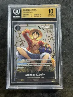One Piece 2026 Tin Promo Vol.2 Monkey D. Luffy P-075 Foil BGS 10 - Image 1