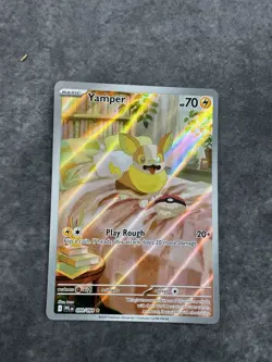 Yamper 099/094 Pokemon TCG Phantasmal Flames Illustration Rare English MINT - Image 2