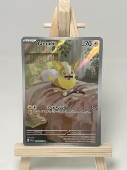 Yamper 099/094 Phantasmal Flames Full Art Illustration Rare Pokemon TCG CARD - Image 1
