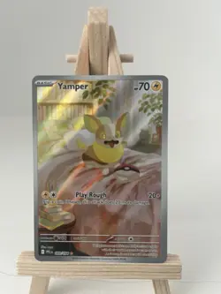 2025 Yamper 099/094 Phantasmal Flames Illustration Rare Pokemon TCG Card NM - Image 1