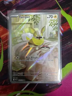Pokemon TCG Yamper Illustration Rare IR Full Art ME:02 Phantasmal Flames 099/094 - Image 1