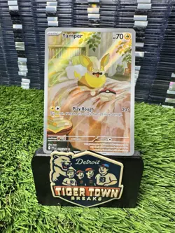 Pokemon TCG Yamper 099/094 PFL Phantasmal Flames 2025 Illustration Rare NM - Image 1