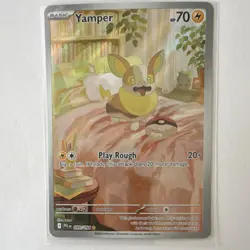 Pokemon TCG Yamper Illustration Rare Holo 099/094 Me02: Phantasmal Flames Eng - Image 1