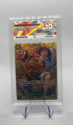 One Piece: Monkey D Luffy OP13-118 SEC Alt Art (ACE 10) Perfect Subgrades - Image 1