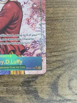 ONE PIECE Monkey D Luffy Alt Art SEC OP13-118 - Carrying on His Will Eng NM - Image 2