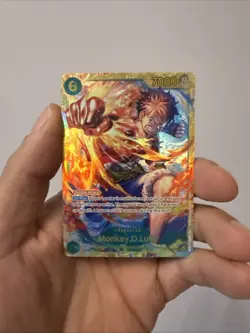 Monkey D. Luffy OP13-118 SEC Carrying On His Will One Piece TCG Secret English - Image 1