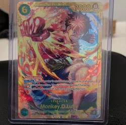 One Piece Card Game Monkey D. Luffy OP13-118 SEC Foil English NM - Image 1