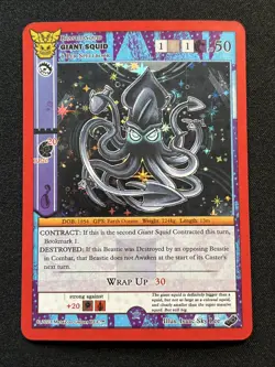 2023 Metazoo Native Black Friday Giant Squid Full Holo Promo Card NM/M - Image 1