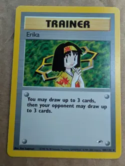 Erika (100/132) Trainer card from the Gym Heroes set, released in 2000. This is - Image 3
