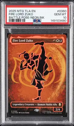 2025 MTG AVATAR: THE LAST AIRBENDER #0360 FIRE LORD ZUKO PSA 10 - Image 1