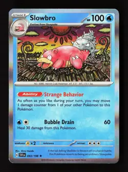 Slowbro 043/198 Rare Scarlet & Violet Pokemon Holo Near Mint - Image 1