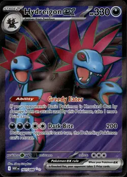 Hydreigon ex 161/086 NM/M Ultra Rare White Flare Pokemon Holo - Image 1