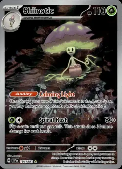 Shiinotic 194/191 NM/M Illustration Rare Surging Sparks Pokemon Holo - Image 1