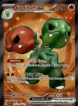 Scovillain ex 216/191 NM/M Ultra Rare Surging Sparks Pokemon Holo - Image 1