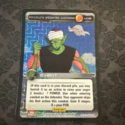 Dragon Ball Z Card Panini Premiere U119 Piccolo's Weighted Clothing FOIL PRINT 4 - Image 1