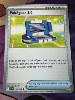Pokegear 3.0 - 186/198 - Common Regular - Pokemon Scarlet & Violet - NM - Image 1